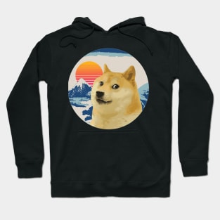 Doge Meme Much Wow japan mount fuji hokusai SHIBA INU Hoodie